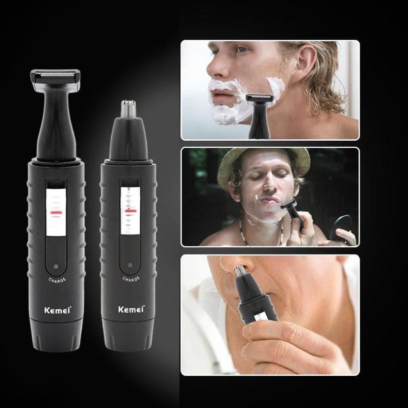 Electric Nose Hair Trimmer Rechargeable 2 In 1 Beard Shaver HIgh Quality