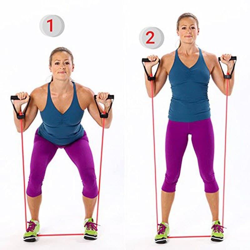 Fitness TPR 120cm Single Resistance Bands For Exercise Gym Workout Crossfit Training