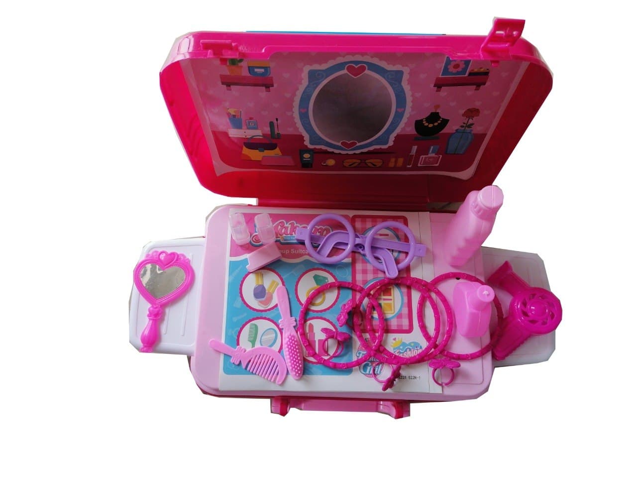 Pretend Play Simulation Cosmetic Case Makeup Toy With Box Baby Play House Toy For Girls