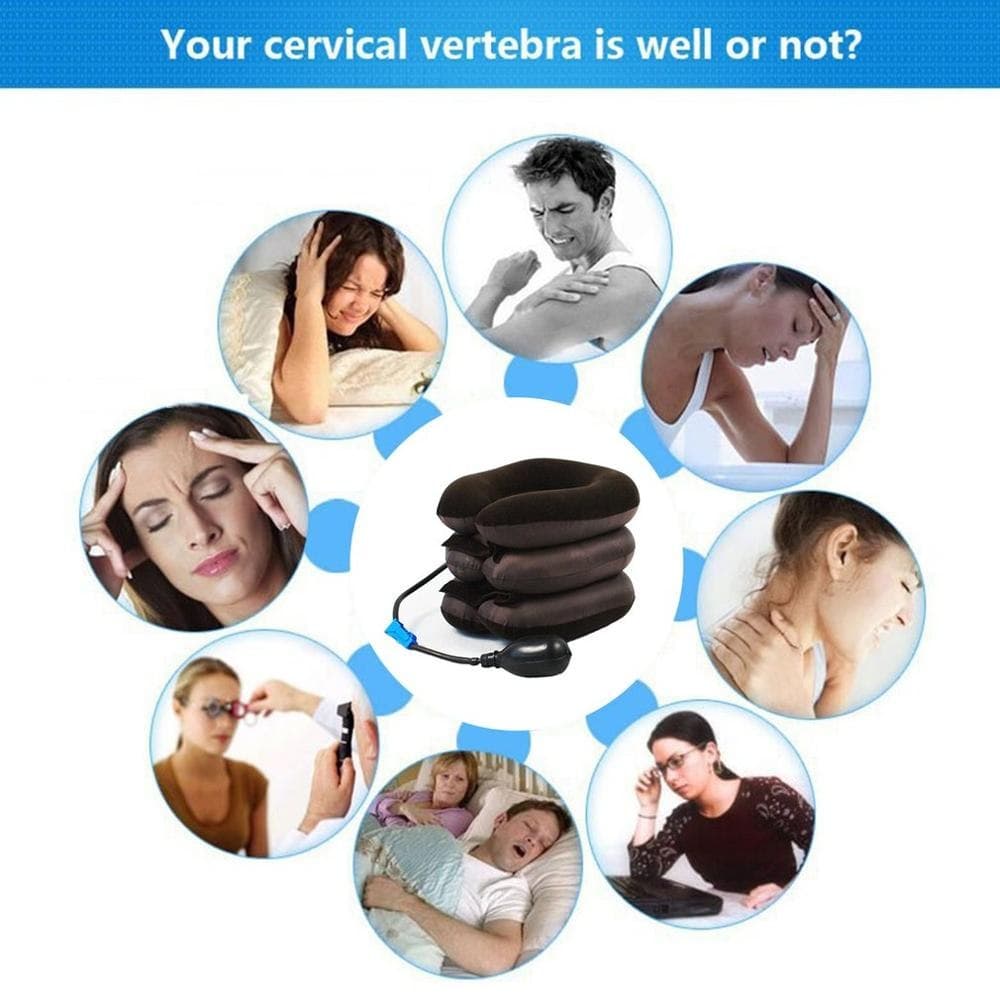 Inflatable Neck Cervical Vertebra Traction Soft Brace Support Device Neck Pain Neck Tractor