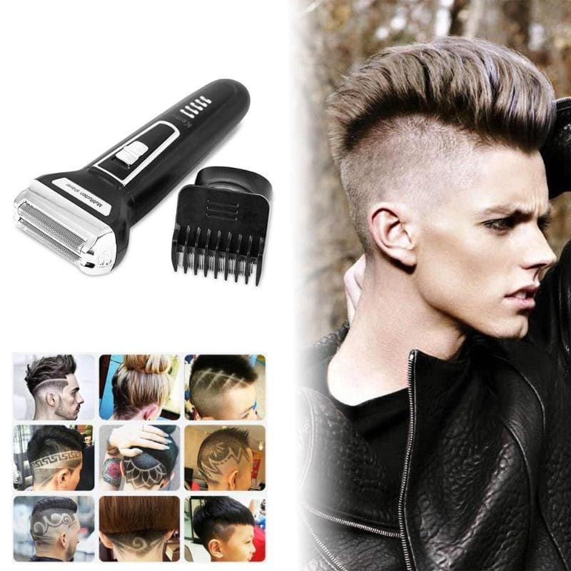 Kemei KM-6558 3 In 1 Electric Shaver Nose Hair Trimmer Double-Blades Beard Trimmer Shaving Machine