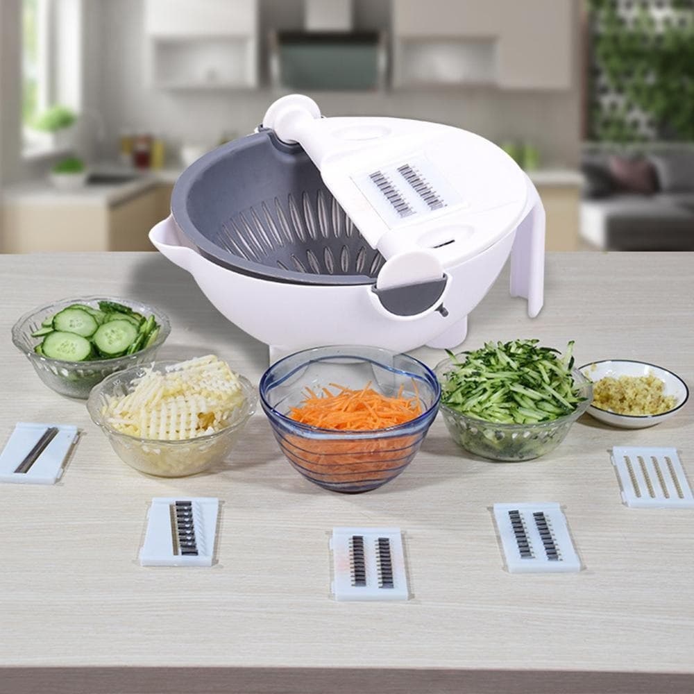 5pcs Multi-Function Vegetable Potato Slicing Shredding Machine Washing Household