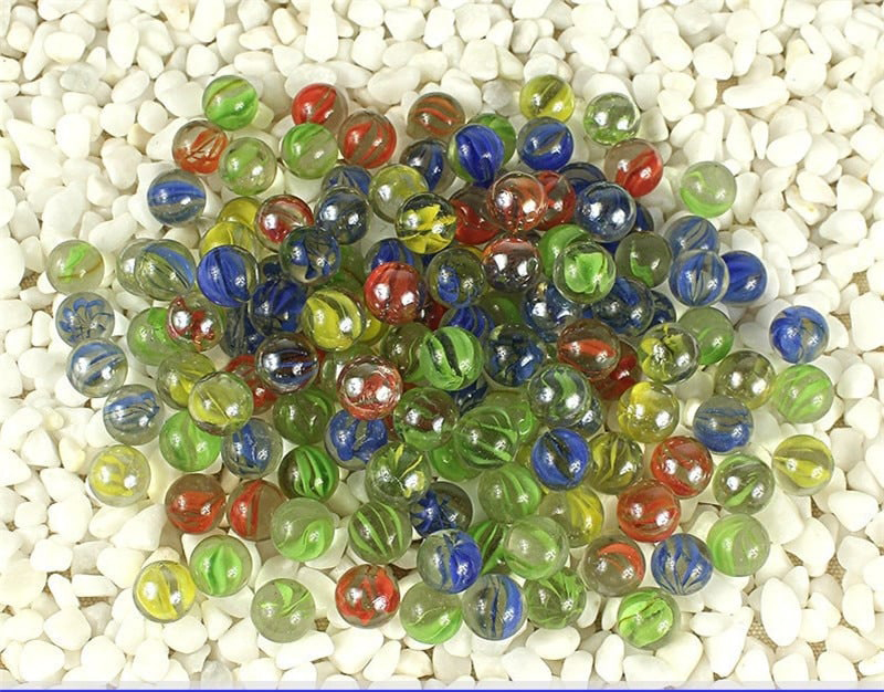 200 PCS Of Glass Balls 12mm Kids Playing Games Pots And Aquarium Decorative Marbles Beads
