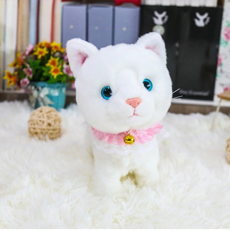 Cute Interactive Toy Cat Fluffy Baby Toy Kids Play
