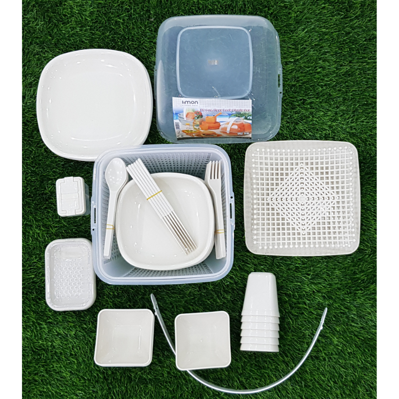 Original Limon Picnic Set 56 Pieces 6 Person Dinner Picnic Set Made In Iran