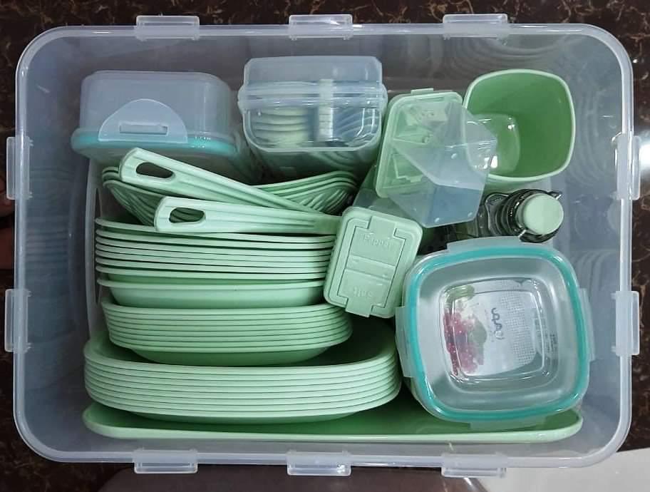 Original Limon 6 Person 60pcs Four Lock Picnic Set Kitchen Ware Made In IRAN